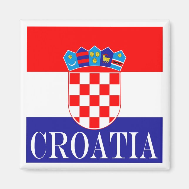 Imán Bandera nacional de Croacia Zastava Hrvatske (Frente)