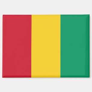 Imán Bandera nacional de Guinea Rectangle Magnet
