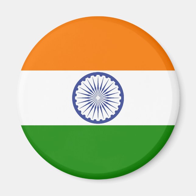 Imán Bandera nacional de la India Ashoka Chakra (Frente)