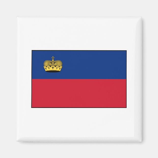 Imán Bandera nacional de Liechtenstein (Frente)