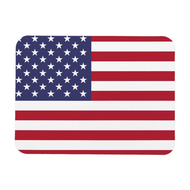 Imán "Bandera nacional de los Estados Unidos de América (Horizontal)