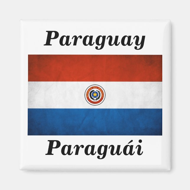 Imán Bandera Nacional de Paraguay (Frente)