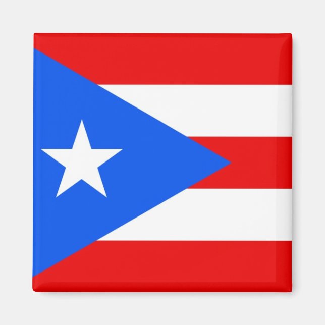 Imán Bandera nacional de Puerto Rico (Frente)