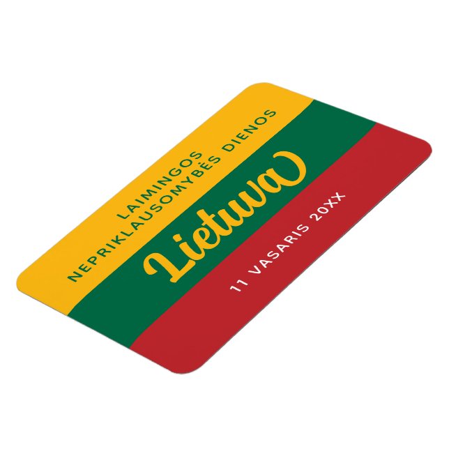 Imán Bandera nacional del Día de la Independencia de Li (Lado Izquierdo)