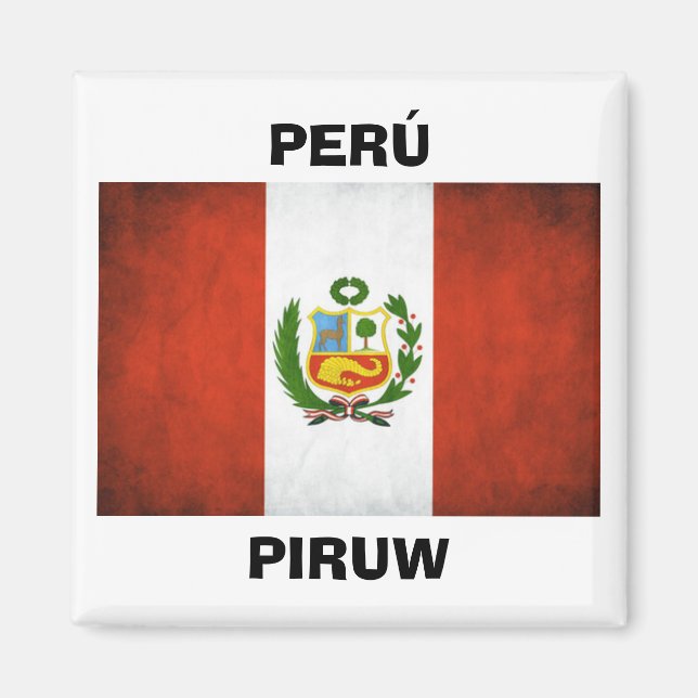 Imán Bandera Nacional del Perú (Frente)