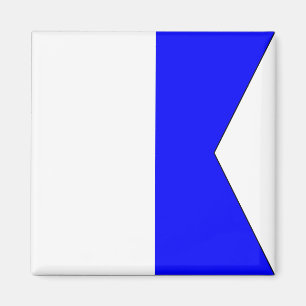 Imán Bandera Náutica "A" Alfa Magnet