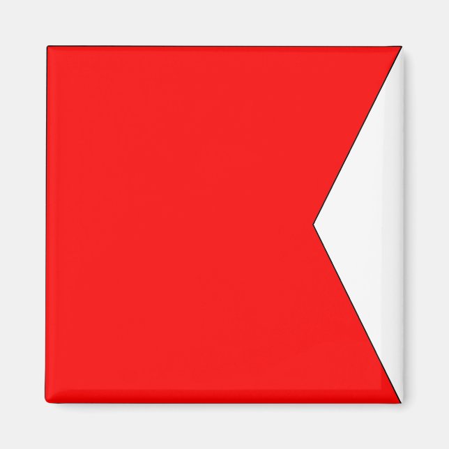 Imán Bandera Náutica "B" Bravo Magnet (Frente)