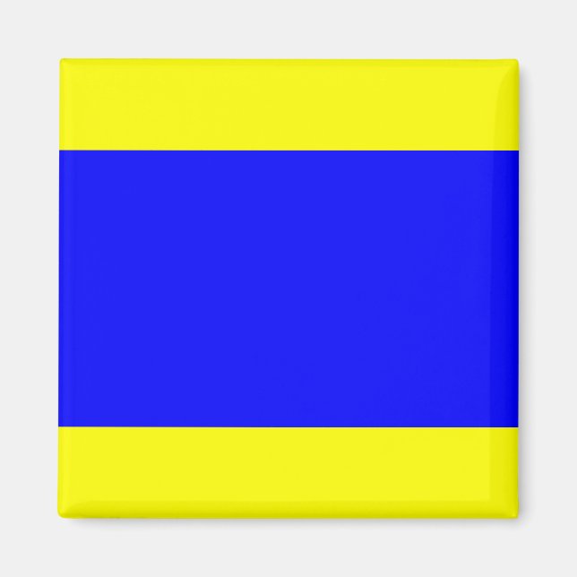 Imán Bandera Náutica "D" Delta Magnet (Frente)