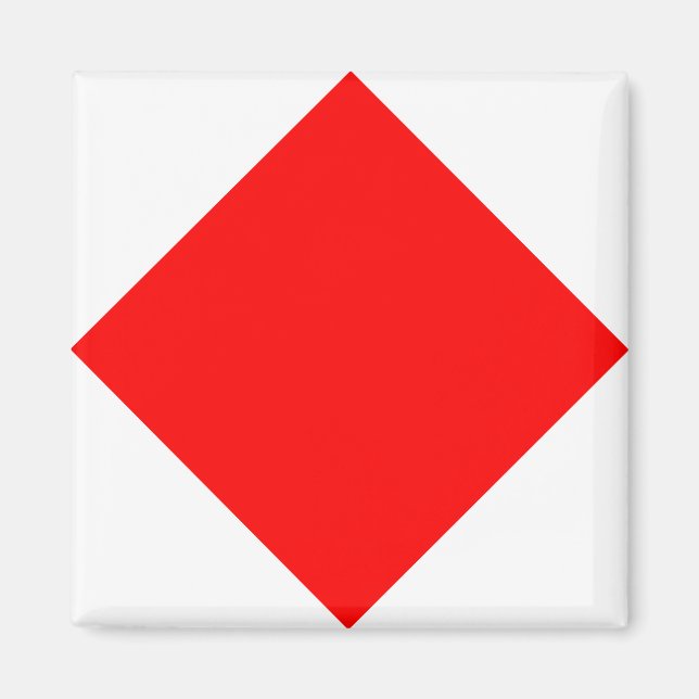 Imán Bandera Náutica "F" Foxtrot Magnet (Frente)