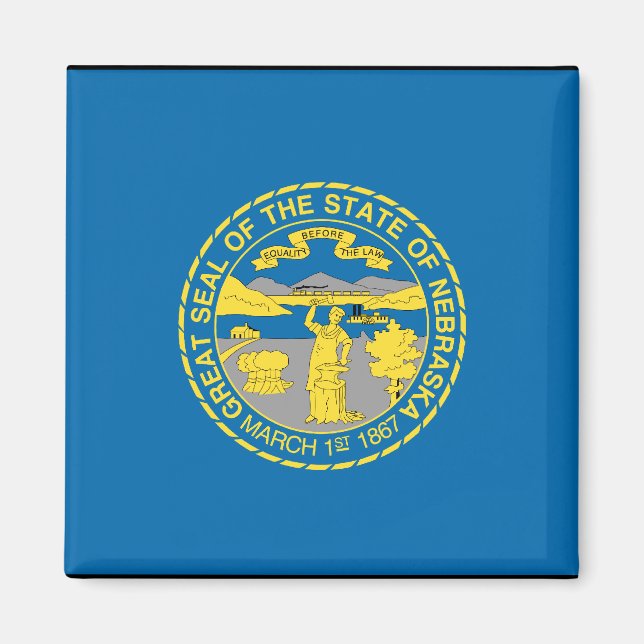 IMÁN BANDERA NEBRASKA (Frente)