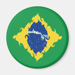 Imán Bandera negra de Brasil