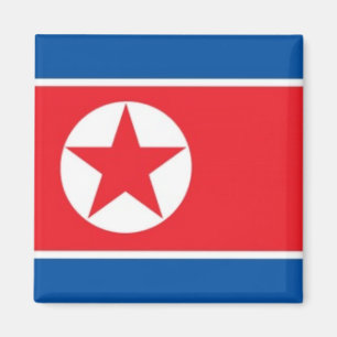Imán Bandera norcoreana zKP01 Corea del Norte, Fridge