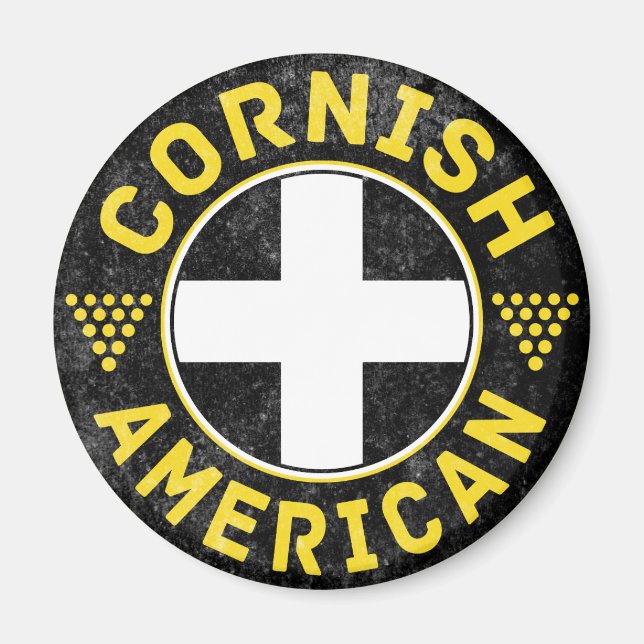 Imán Bandera norteamericana de Cornish (Frente)