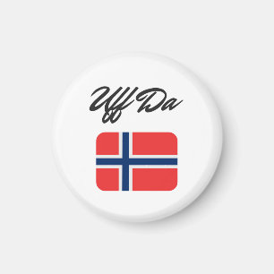 Imán Bandera Noruega Uff Da