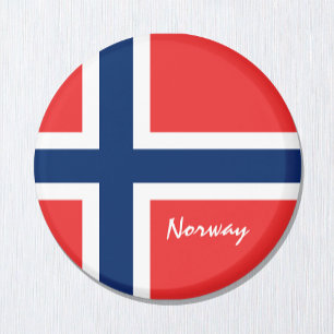 Imán Bandera noruega y vacaciones en Noruega, viajes y