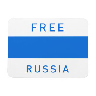 Imán Bandera nueva de Rusia Libre