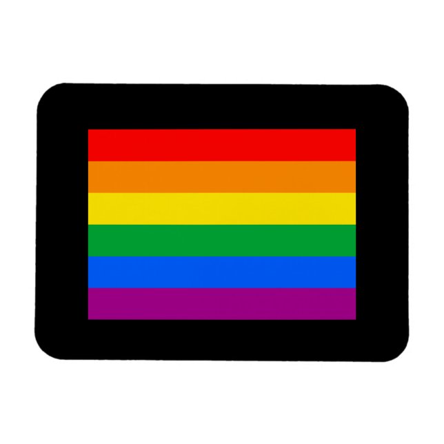 IMÁN BANDERA OFICIAL DE ORGULLO GAY (Horizontal)
