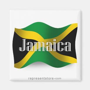 Imán Bandera ondeada de Jamaica