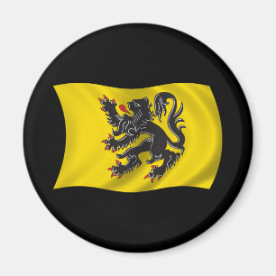 Imán Bandera ondulada de Flandes