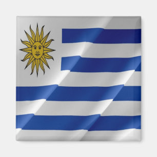 Imán Bandera onduladora zUY002 URUGUAY, América, Fridge