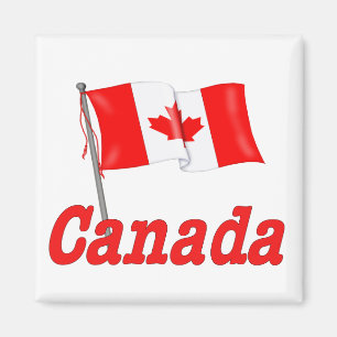 Imán Bandera ondulante de Canadá