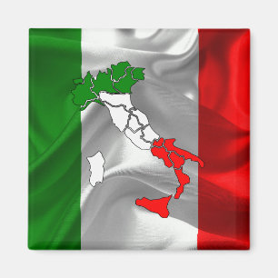 Imán Bandera ondulante italiana