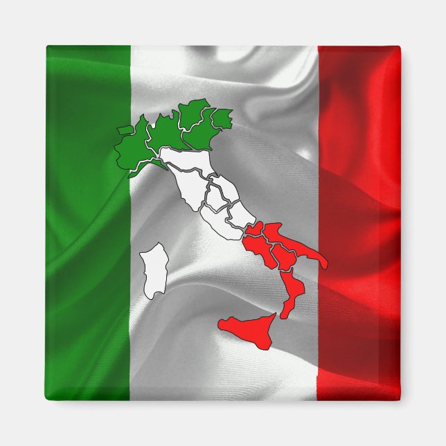 Imán Bandera ondulante italiana (Frente)