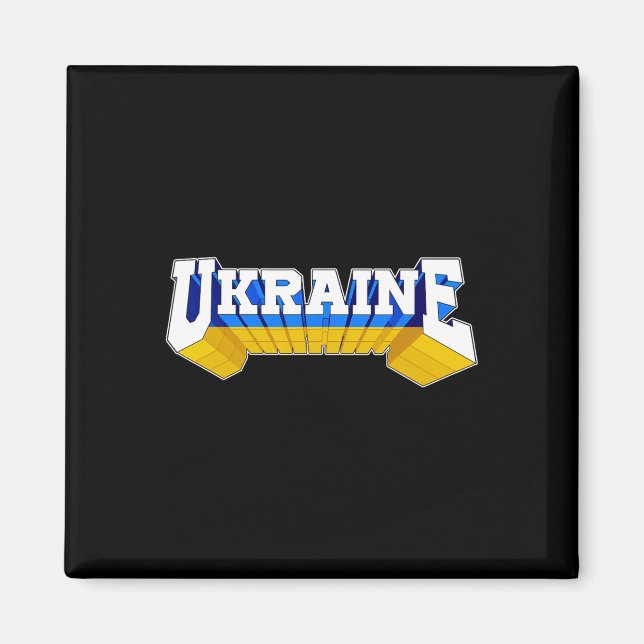 Imán Bandera orgullosa de Ucrania Ucraniano  (Frente)