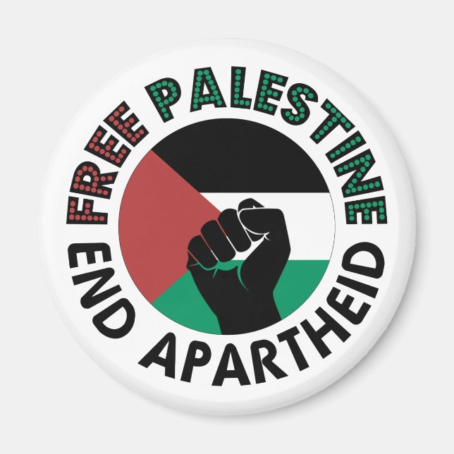 Imán Bandera Palestina del Apartheid (Frente)