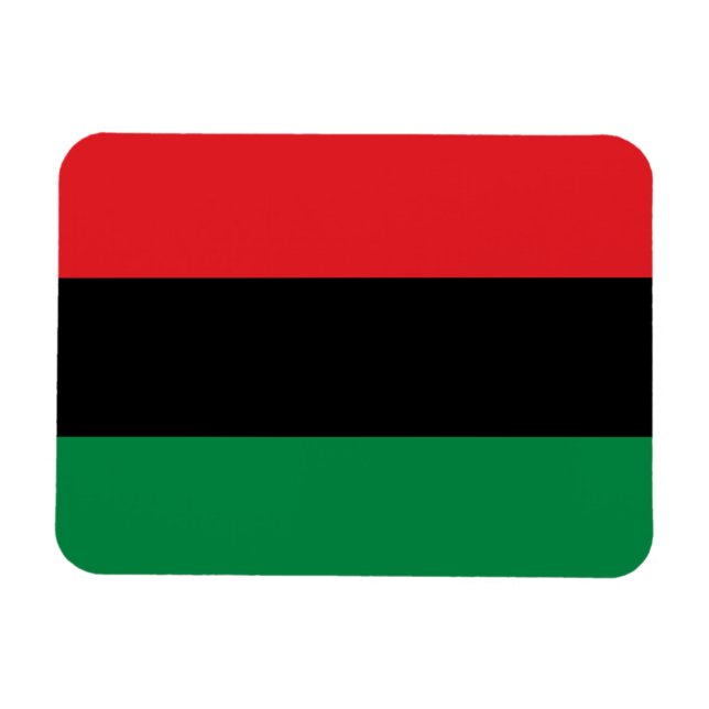Imán Bandera Panafricana de la UNIA (Horizontal)