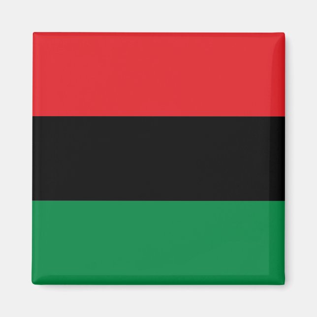 Imán Bandera panafricana de la UNIA Kwanzaa (Frente)
