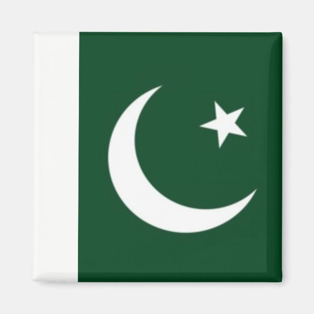 Imán Bandera paquistaní ZPK001 FLAG Pakistán, Fridge (Frente)