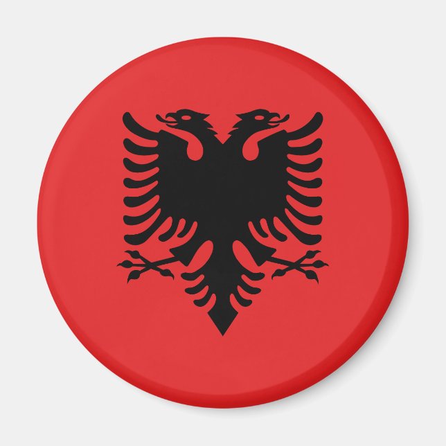 Imán Bandera patriótica albanesa (Frente)