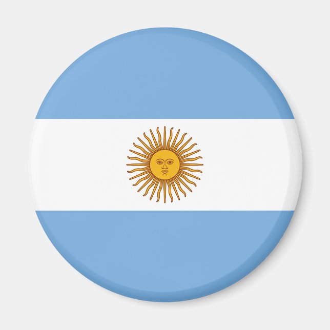 Imán Bandera Patriótica Argentina (Frente)