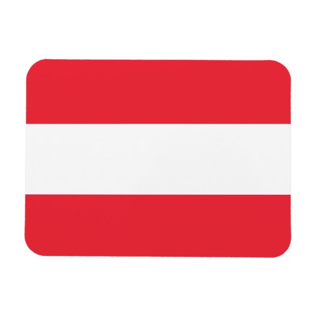 Imán Bandera patriótica austríaca (Horizontal)