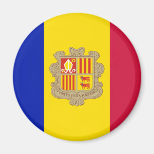 Imán Bandera patriótica de Andorra