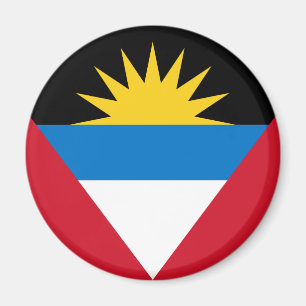 Imán Bandera Patriótica de Antigua y Barbuda