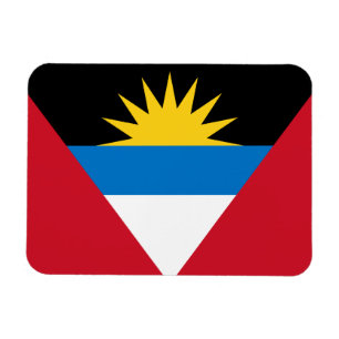 Imán Bandera Patriótica de Antigua y Barbuda