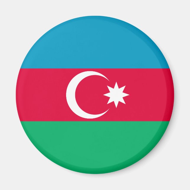 Imán Bandera patriótica de Azerbaiyán (Frente)