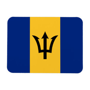 Imán Bandera patriótica de Barbados