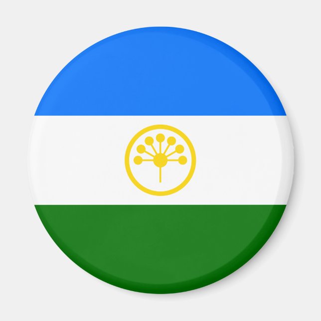 Imán Bandera patriótica de Bashkortostán (Frente)