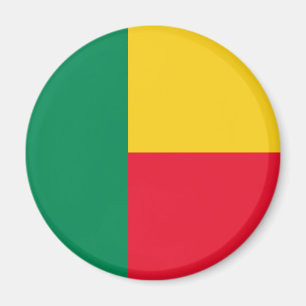 Imán Bandera patriótica de Benín