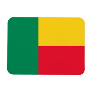Imán Bandera patriótica de Benín