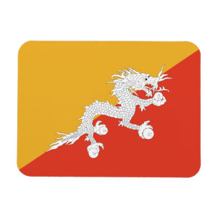 Imán Bandera patriótica de Bután