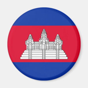 Imán Bandera Patriótica De Camboya