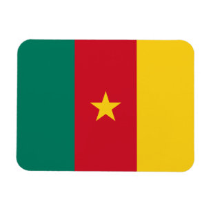 Imán Bandera patriótica de Camerún