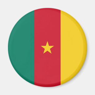 Imán Bandera patriótica de Camerún