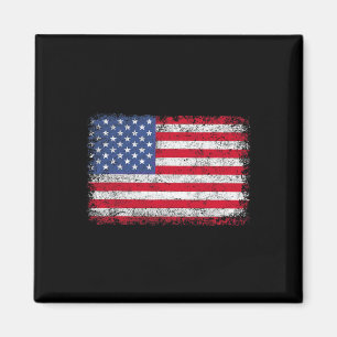 Imán Bandera Patriótica De EE. UU. 4 De Julio Para Homb