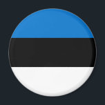 Imán Bandera Patriótica de Estonia<br><div class="desc">Bandera patriótica de Estonia</div>