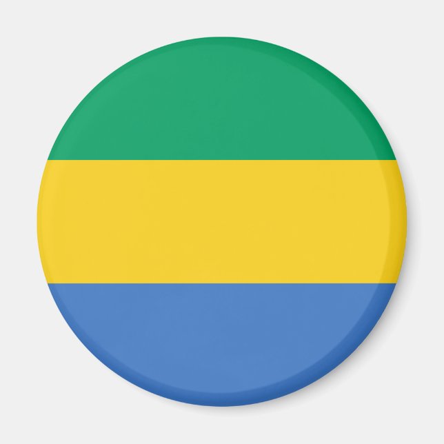 Imán Bandera patriótica de Gabón (Frente)
